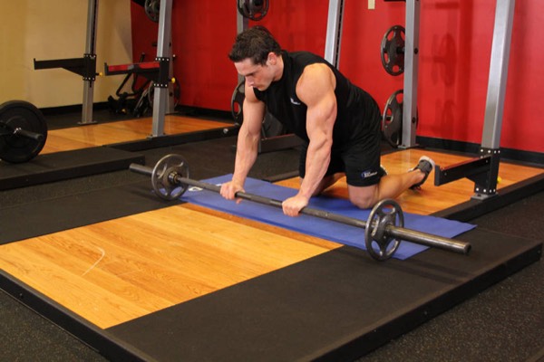 Ab Wheel Rollout start position