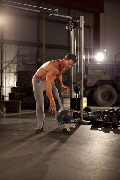 Medicine Ball Slam finish position