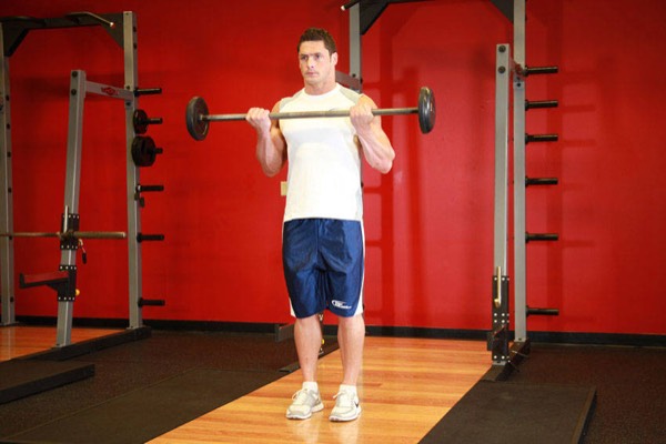 Barbell Curl finish position