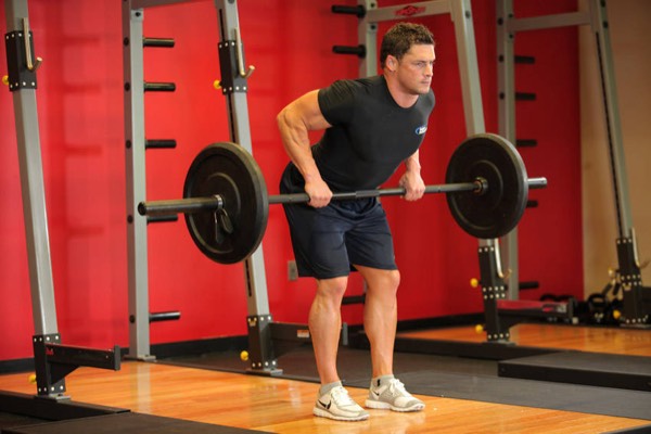 Barbell Row finish position