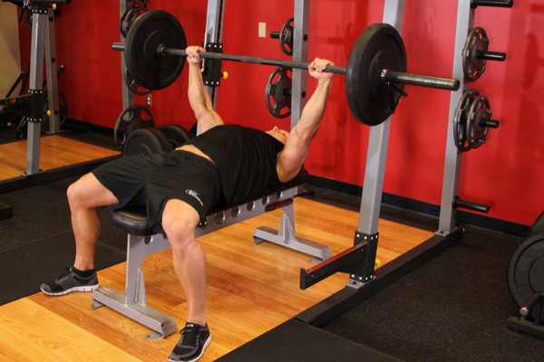 Barbell Bench Press finish position