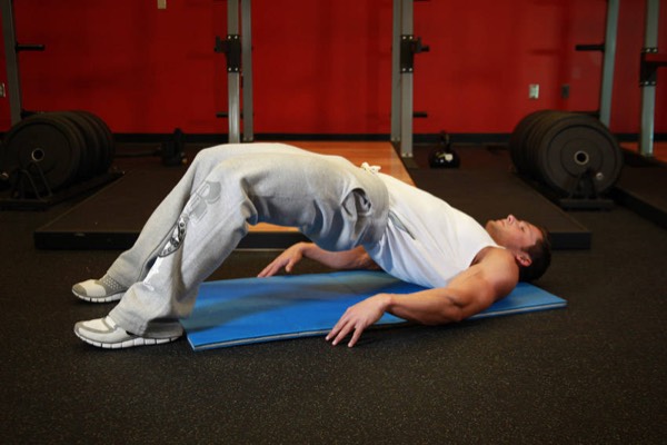 Glute Bridge finish position