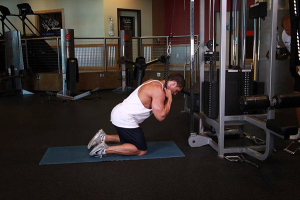 Cable Crunch start position