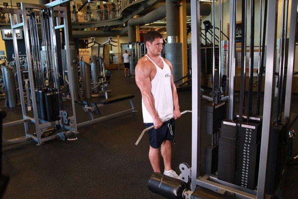 Cable Shrug start position