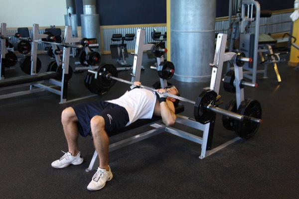 Close-Grip Bench Press start position