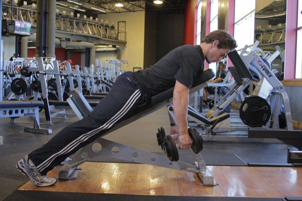 Chest-Supported Row start position