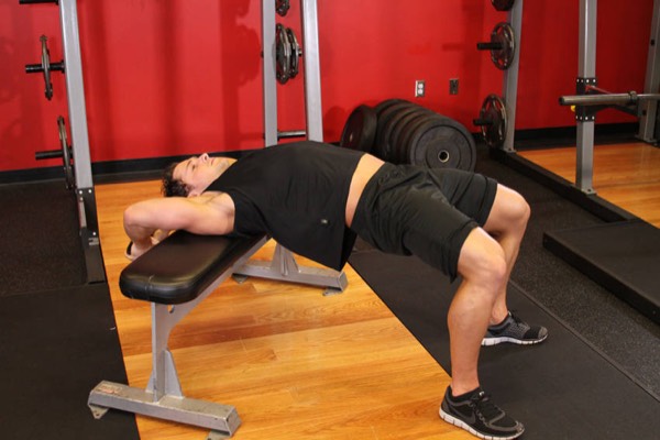 Dumbbell Pullover finish position