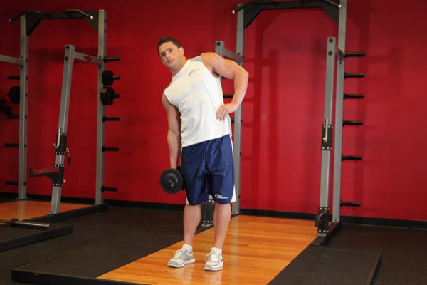 Dumbbell Side Bend start position