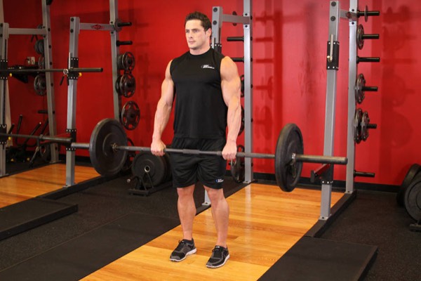Deadlift finish position