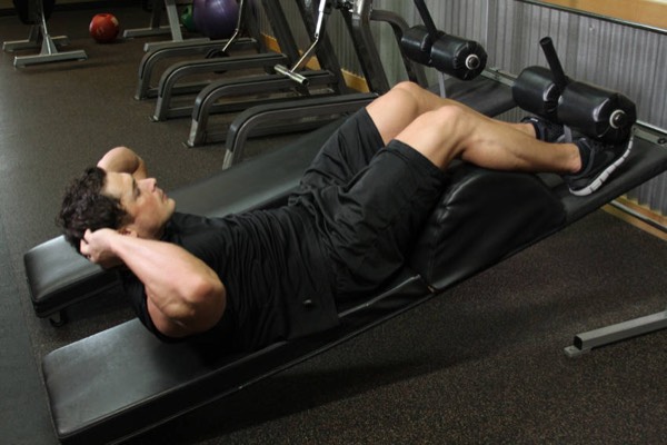Decline Sit-Up finish position