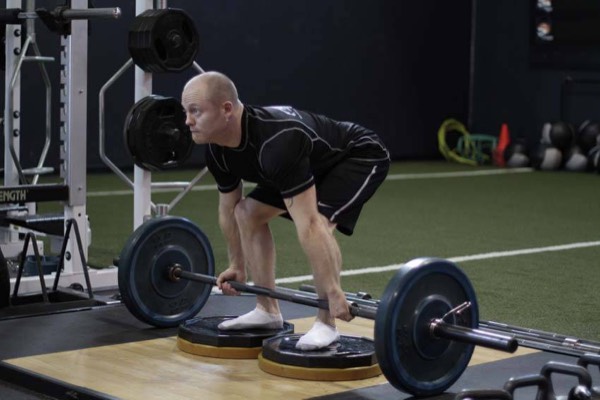 Deficit Deadlift start position