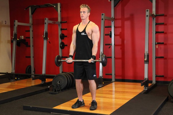 EZ-Bar Curl start position
