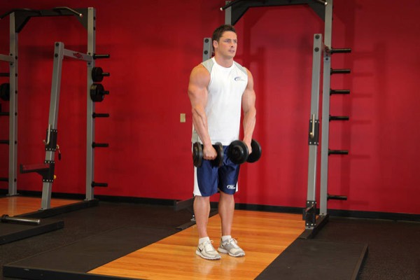 Front Raise start position