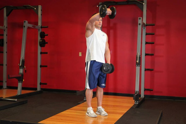 Front Raise finish position
