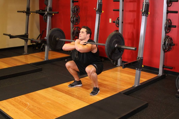 Front Squat finish position