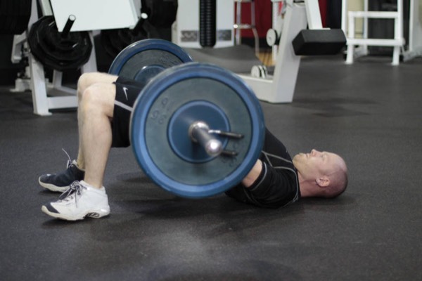Barbell Glute Bridge finish position