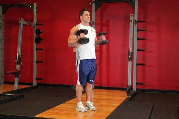 Hammer Curl finish position