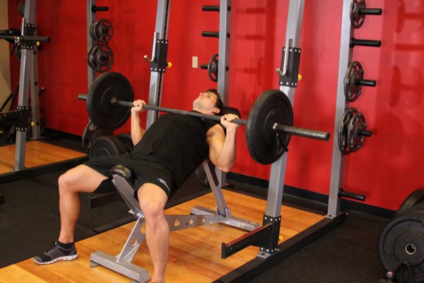 Incline Barbell Press start position