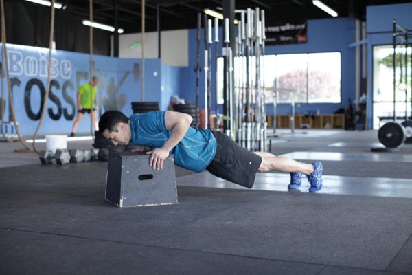 Incline Push-Up start position