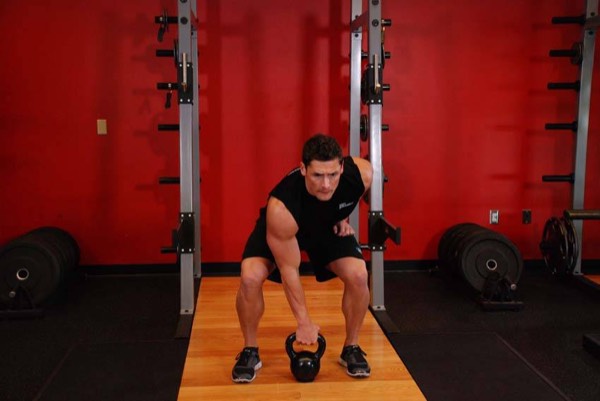 Kettlebell Clean start position
