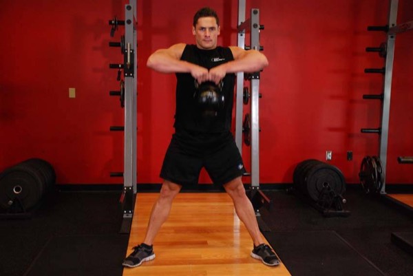 Kettlebell High Pull finish position