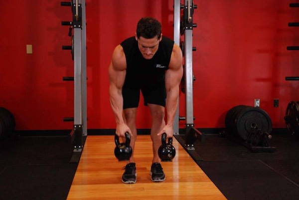 Kettlebell Row start position