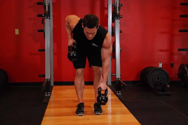 Kettlebell Row finish position