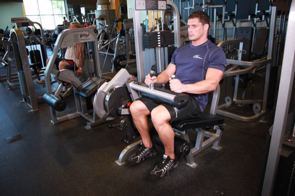 Seated Leg Curl finish position