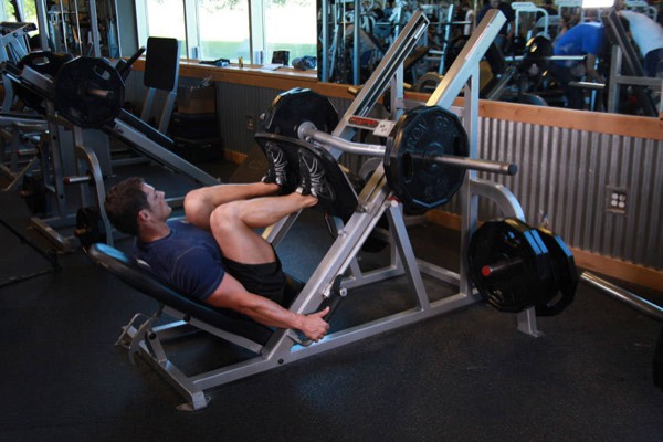 Leg Press finish position