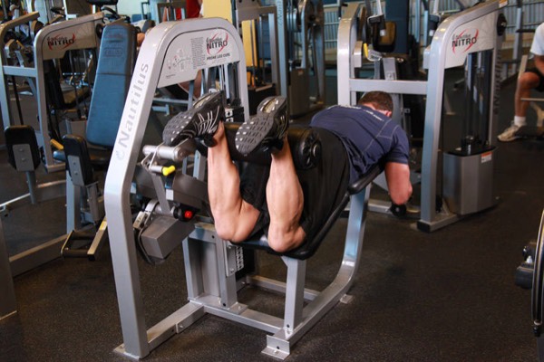 Lying Leg Curl finish position