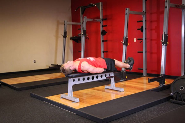 Lying Leg Raise start position