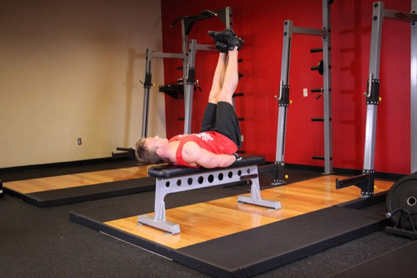 Lying Leg Raise finish position