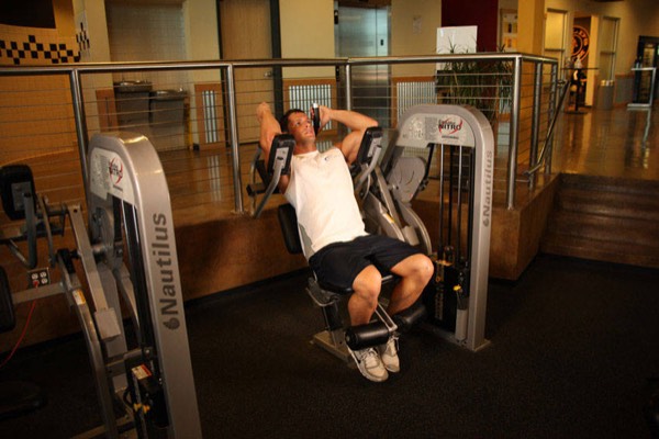 Ab Crunch Machine start position