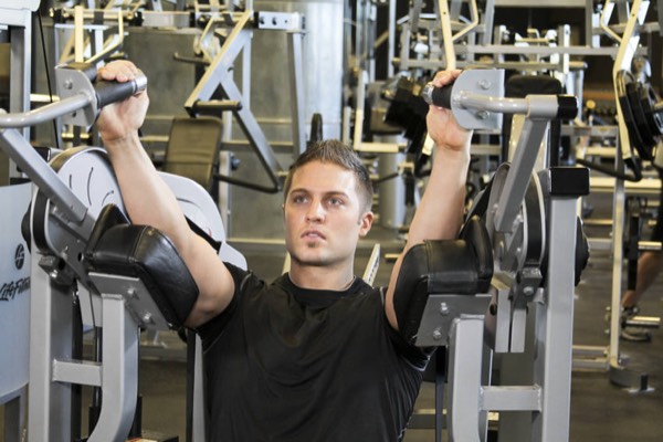 Triceps Extension Machine finish position