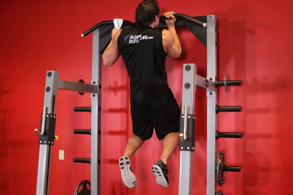 One-Arm Chin-Up finish position