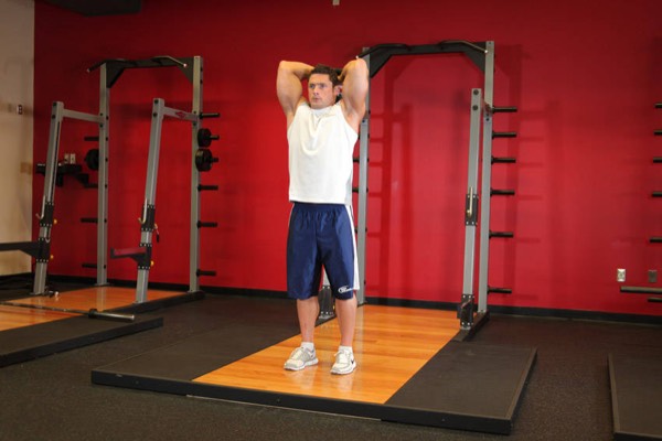 Overhead Triceps Extension finish position