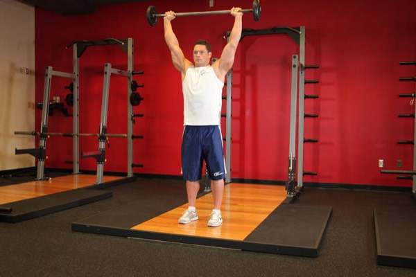 Overhead Press finish position