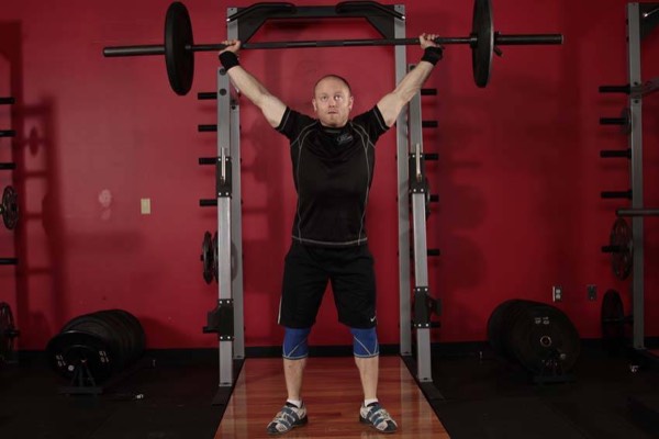 Overhead Squat start position