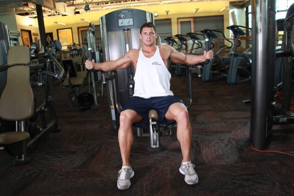 Pec Deck start position