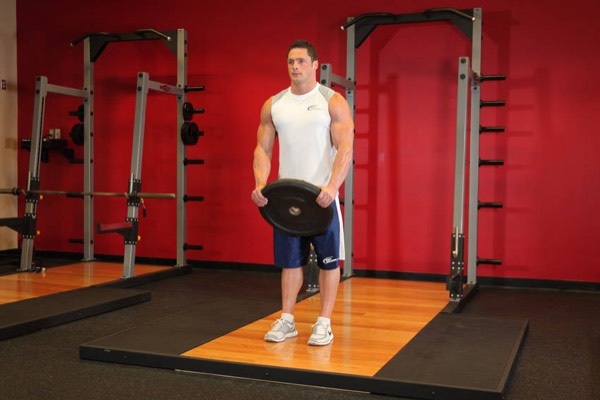 Plate Front Raise start position