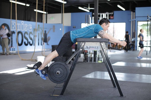 Reverse Hyperextension finish position