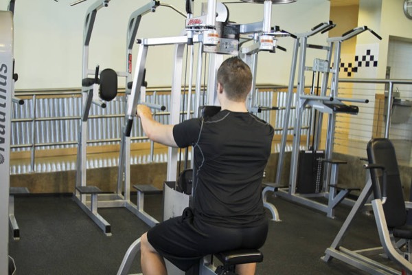 Reverse Pec Deck start position