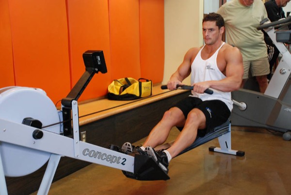 Rowing Machine finish position
