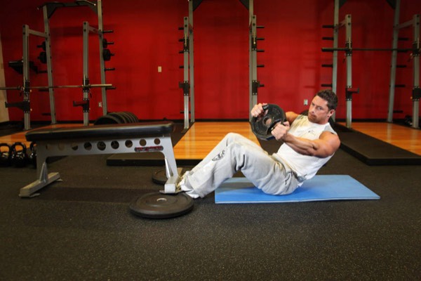 Russian Twist finish position