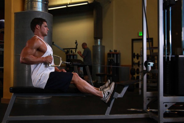 One-Arm Cable Row finish position
