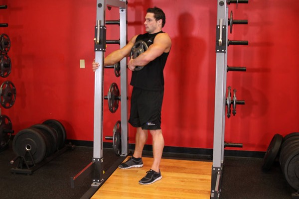 Sissy Squat start position