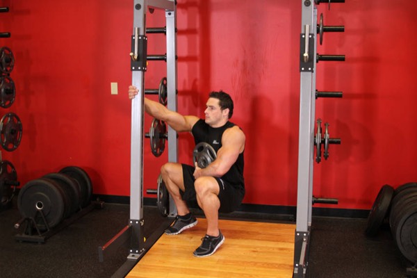 Sissy Squat finish position