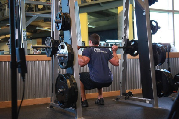 Smith Machine Squat start position