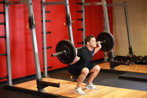 Barbell Back Squat finish position