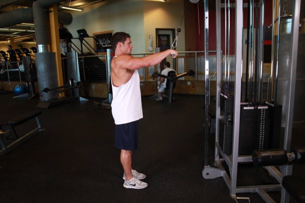 Straight-Arm Pulldown start position